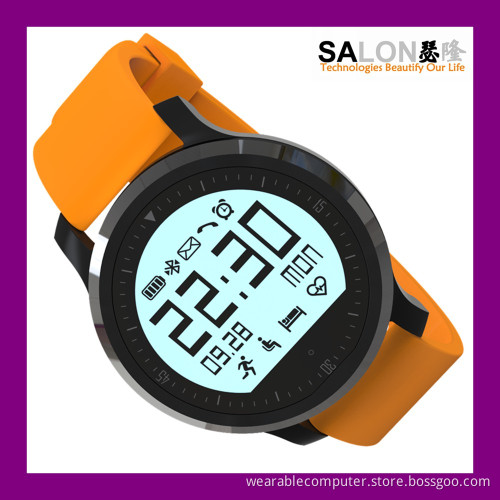 2016 Rugged IP67 Waterproof Heartrate Monitor Bluetooth4.0 Round Smart Watch